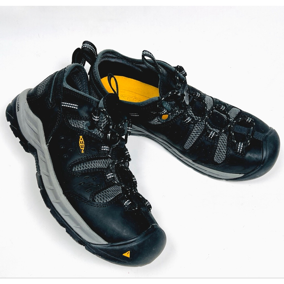 KEEN Utility Athletic Shoes 9.5D Black Gray Steel Toe